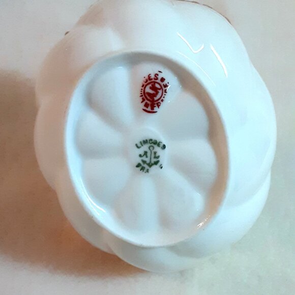 AK Klingenberg Limoges France porcelain nut/candy basket - gilt trim - Picture 3 of 4